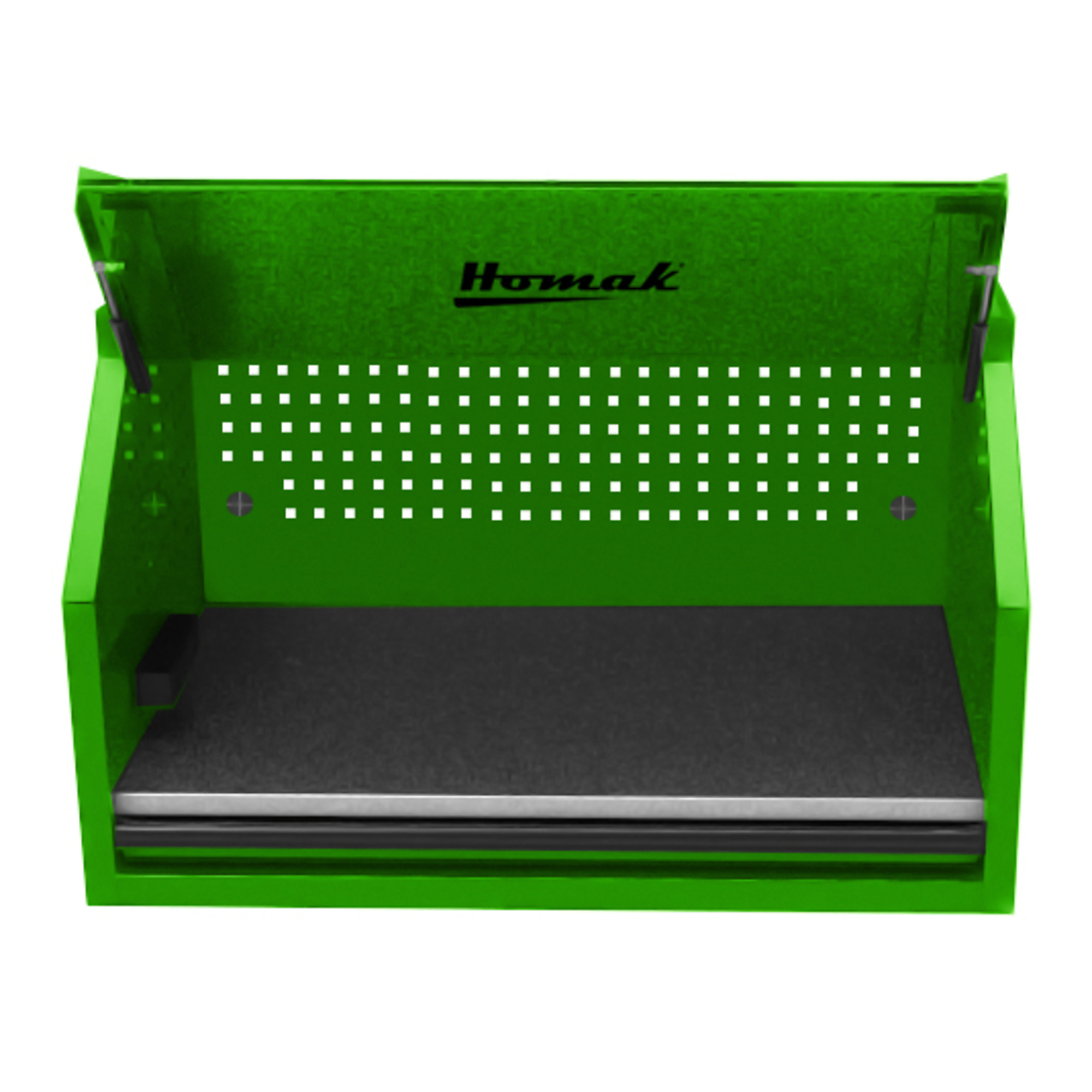 Homak RS Pro, 41in. RS PRO TOP HUTCH-LIME GREEN, Width 40.5 in, Height 24.4 in, Color Green, Model# LG02041010
